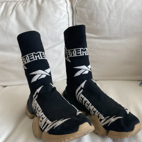 Vetements X Reebok High Top Sock Sneaker Size 6, EUR 37.5 CN7270 - Picture 2 of 7